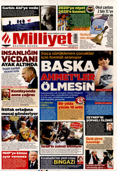 MİLLİYET 20 Ağustos 2025 gazete manşeti