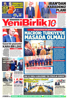 YENİBİRLİK 20 Ağustos 2025 gazete manşeti