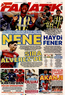 FANATİK 20 Ağustos 2025 gazete manşeti