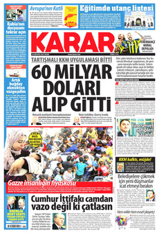 KARAR 24 Ağustos 2025 gazete manşeti