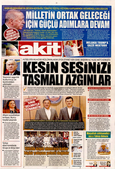 YENİ AKİT 24 Ağustos 2025 gazete manşeti