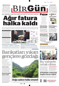 BİRGÜN 24 Ağustos 2025 gazete manşeti