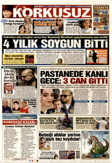 KORKUSUZ 24 Ağustos 2025 gazete manşeti