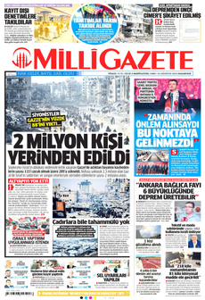 MİLLİ GAZETE 25 Ağustos 2025 gazete manşeti