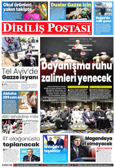 DİRİLİŞ POSTASI 25 Ağustos 2025 gazete manşeti