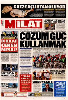 MİLAT 25 Ağustos 2025 gazete manşeti