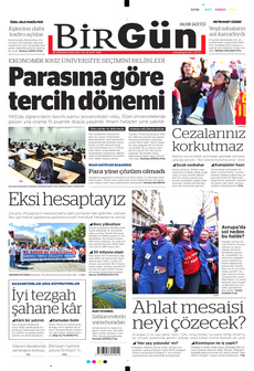 BİRGÜN 26 Ağustos 2025 gazete manşeti