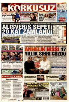 KORKUSUZ 26 Ağustos 2025 gazete manşeti