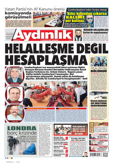 AYDINLIK GAZETESİ 27 Ağustos 2025 gazete manşeti