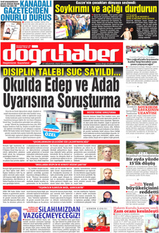 DOĞRU HABER 27 Ağustos 2025 gazete manşeti
