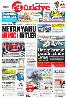 TÜRKİYE GAZETESİ 29 Ağustos 2025 gazete manşeti