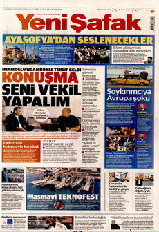 YENİ ŞAFAK 29 Ağustos 2025 gazete manşeti