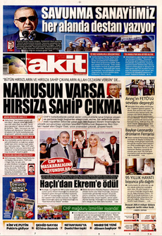 YENİ AKİT 29 Ağustos 2025 gazete manşeti