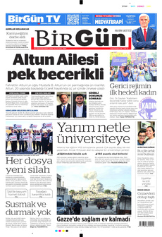 BİRGÜN 29 Ağustos 2025 gazete manşeti