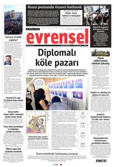 EVRENSEL 29 Ağustos 2025 gazete manşeti