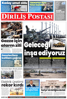 DİRİLİŞ POSTASI 29 Ağustos 2025 gazete manşeti