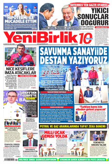 YENİBİRLİK 29 Ağustos 2025 gazete manşeti