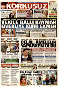 KORKUSUZ 29 Ağustos 2025 gazete manşeti