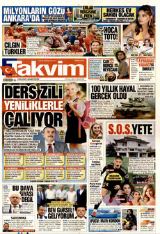 TAKVİM 6 Eylül 2025 gazete manşeti