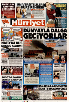 HÜRRİYET 11 Eylül 2025 gazete manşeti