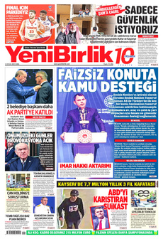 YENİBİRLİK 12 Eylül 2025 gazete manşeti