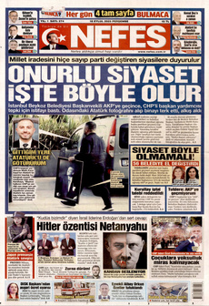 NEFES 18 Eylül 2025 gazete manşeti