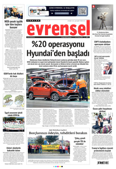EVRENSEL 18 Eylül 2025 gazete manşeti