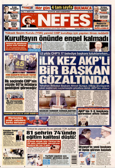 NEFES 20 Eylül 2025 gazete manşeti