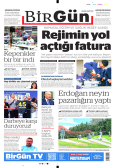 BİRGÜN 20 Eylül 2025 gazete manşeti