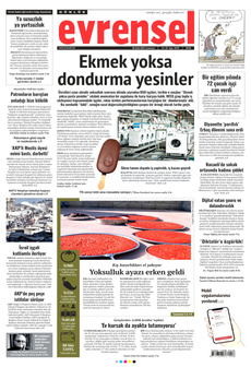 EVRENSEL 20 Eylül 2025 gazete manşeti