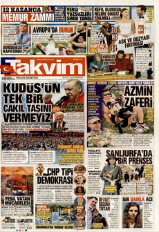 TAKVİM 20 Eylül 2025 gazete manşeti