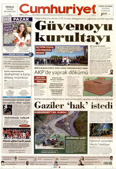 CUMHURİYET 21 Eylül 2025 gazete manşeti