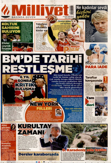 MİLLİYET 21 Eylül 2025 gazete manşeti