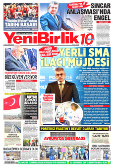YENİBİRLİK 21 Eylül 2025 gazete manşeti