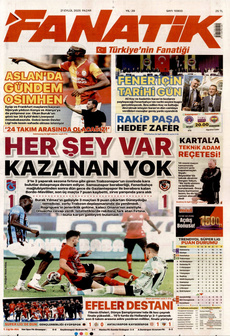 FANATİK 21 Eylül 2025 gazete manşeti