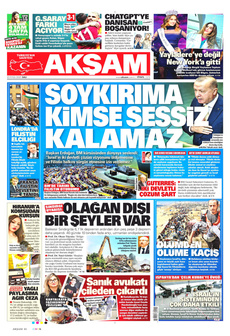 AKŞAM 23 Eylül 2025 gazete manşeti