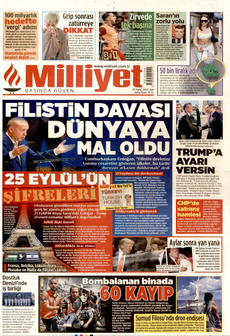 MİLLİYET 23 Eylül 2025 gazete manşeti