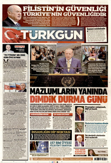 TÜRKGÜN 24 Eylül 2025 gazete manşeti