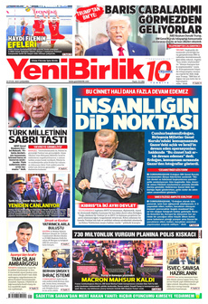YENİBİRLİK 24 Eylül 2025 gazete manşeti