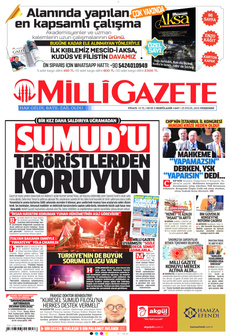 MİLLİ GAZETE 25 Eylül 2025 gazete manşeti
