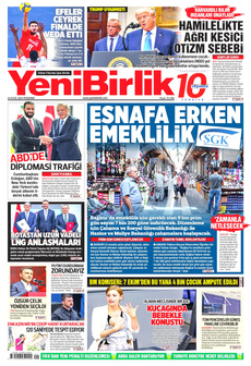 YENİBİRLİK 25 Eylül 2025 gazete manşeti