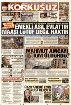 KORKUSUZ 25 Eylül 2025 gazete manşeti