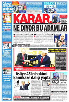 KARAR 26 Eylül 2025 gazete manşeti