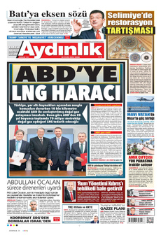 AYDINLIK GAZETESİ 26 Eylül 2025 gazete manşeti