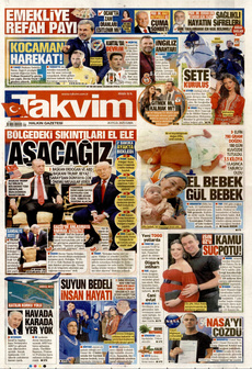 TAKVİM 26 Eylül 2025 gazete manşeti