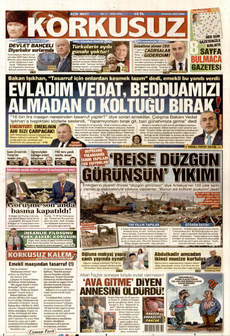 KORKUSUZ 26 Eylül 2025 gazete manşeti