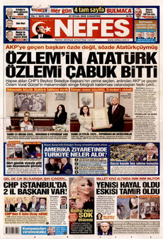 NEFES 27 Eylül 2025 gazete manşeti