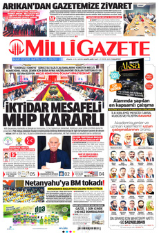 MİLLİ GAZETE 27 Eylül 2025 gazete manşeti