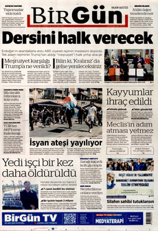 BİRGÜN 27 Eylül 2025 gazete manşeti