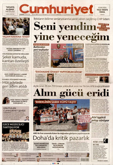 CUMHURİYET 1 Temmuz 2026 gazete manşeti